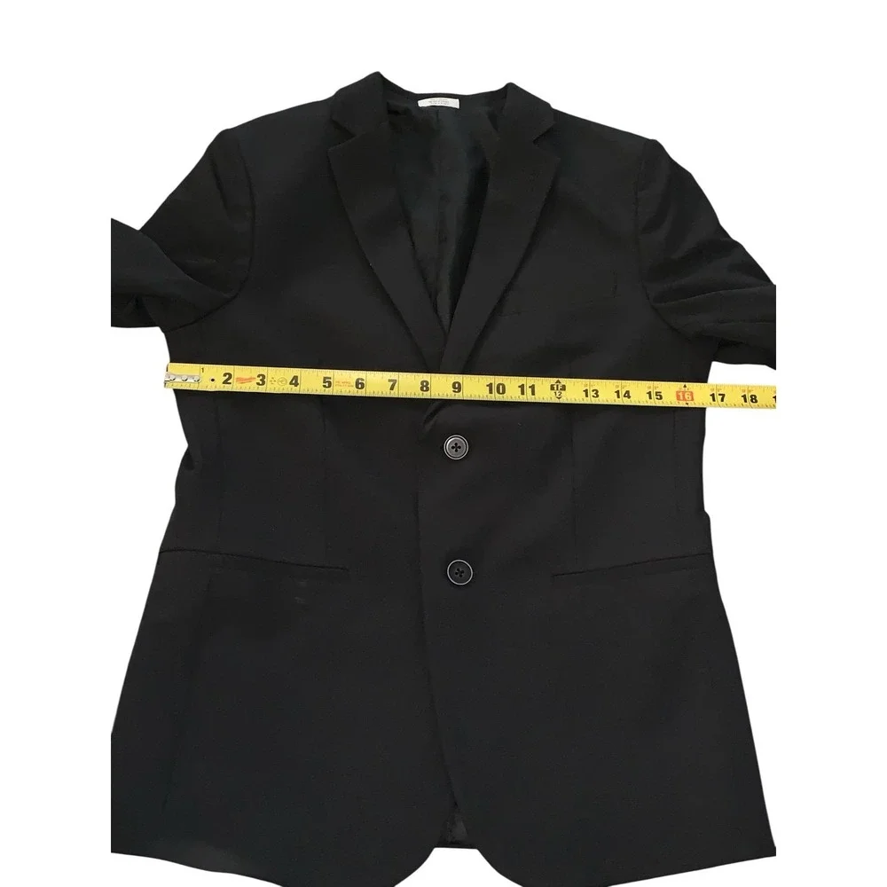 Calvin Klein Blazer Boys 14 Black 2 Button Formal Classic‎ Jacket School DressUp